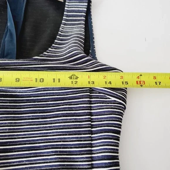 BANANA REPUBLIC Striped Fit & Flare Retro Dress - Picture 8 of 12